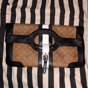 L.A.M.B. Carlisle fold over clutch RARE Gwen Stefani